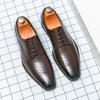 2024 Mens Dress Shoes Men's Formal Original Leather Italian Skin Shoes for Men Elegant Casual Business Luxury Social Male Shoes