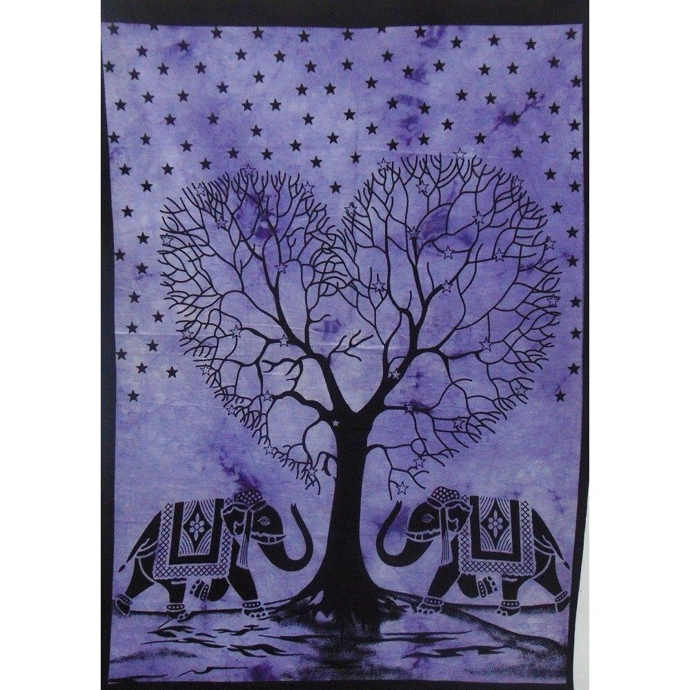 Boho Tree Tapestry on Elephant Poster 75x100