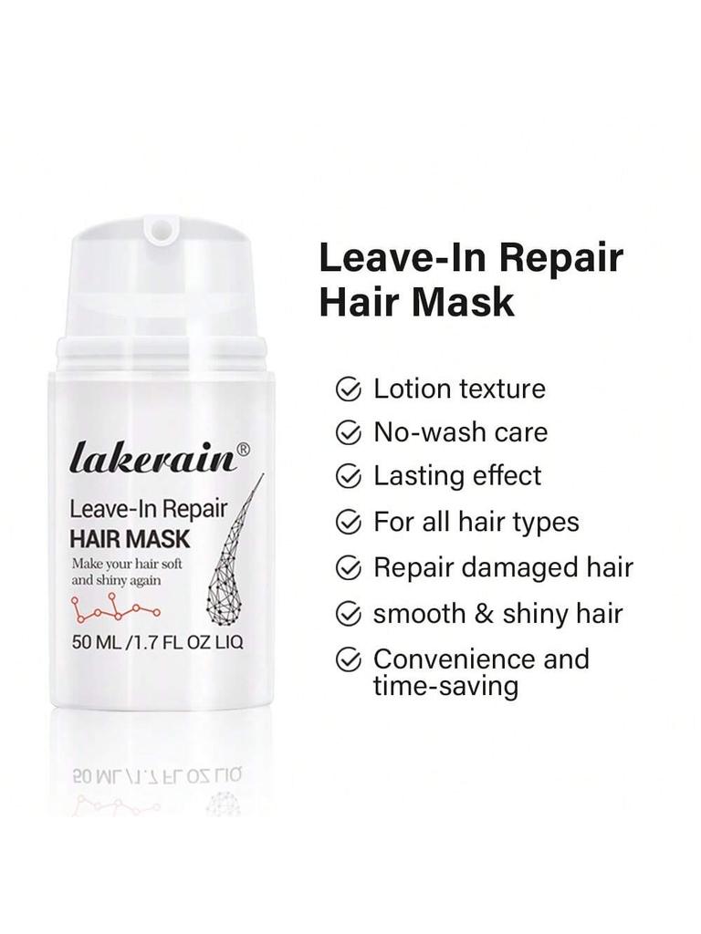 No Wash Hair Mask Nourishing and Moisturizing Hair Care, Soft and Smooth Hair Quality, No Harm To Hair