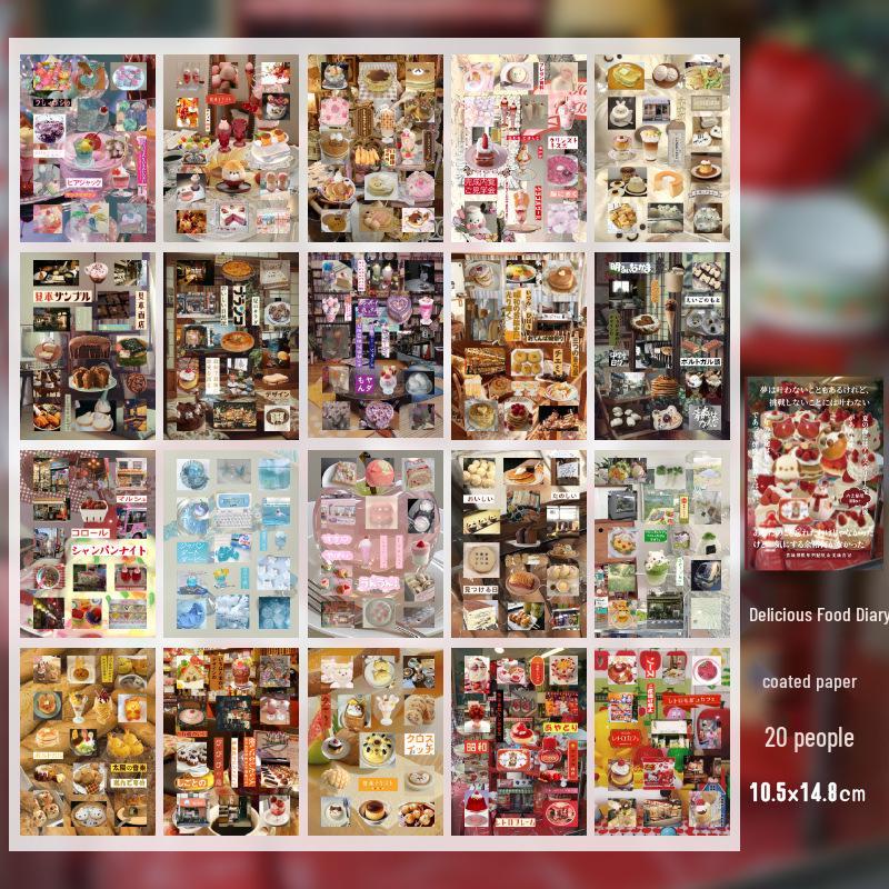 Vintage Japanese Style Date Series Sticker Book for Journaling and DIY Collage