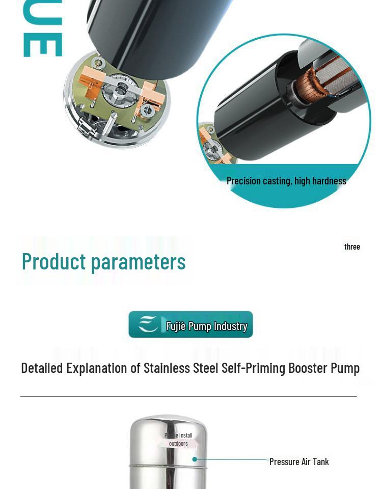 Fully Automatic 220V Self-Priming Booster Pump for Well and Tap Water