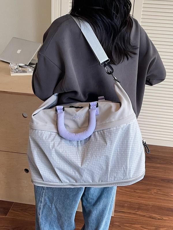 Large Capacity Gym & Travel Bag with Wet/Dry Separation - Expandable for Short Trips, Swimming, Yoga, and Outdoor Sports