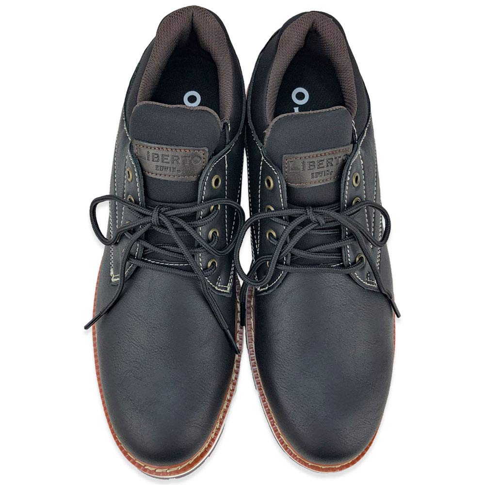 Liberto Edwin Waterproof and Casual Shoes Men's Non-Slip (Black, 25.0 Cm)