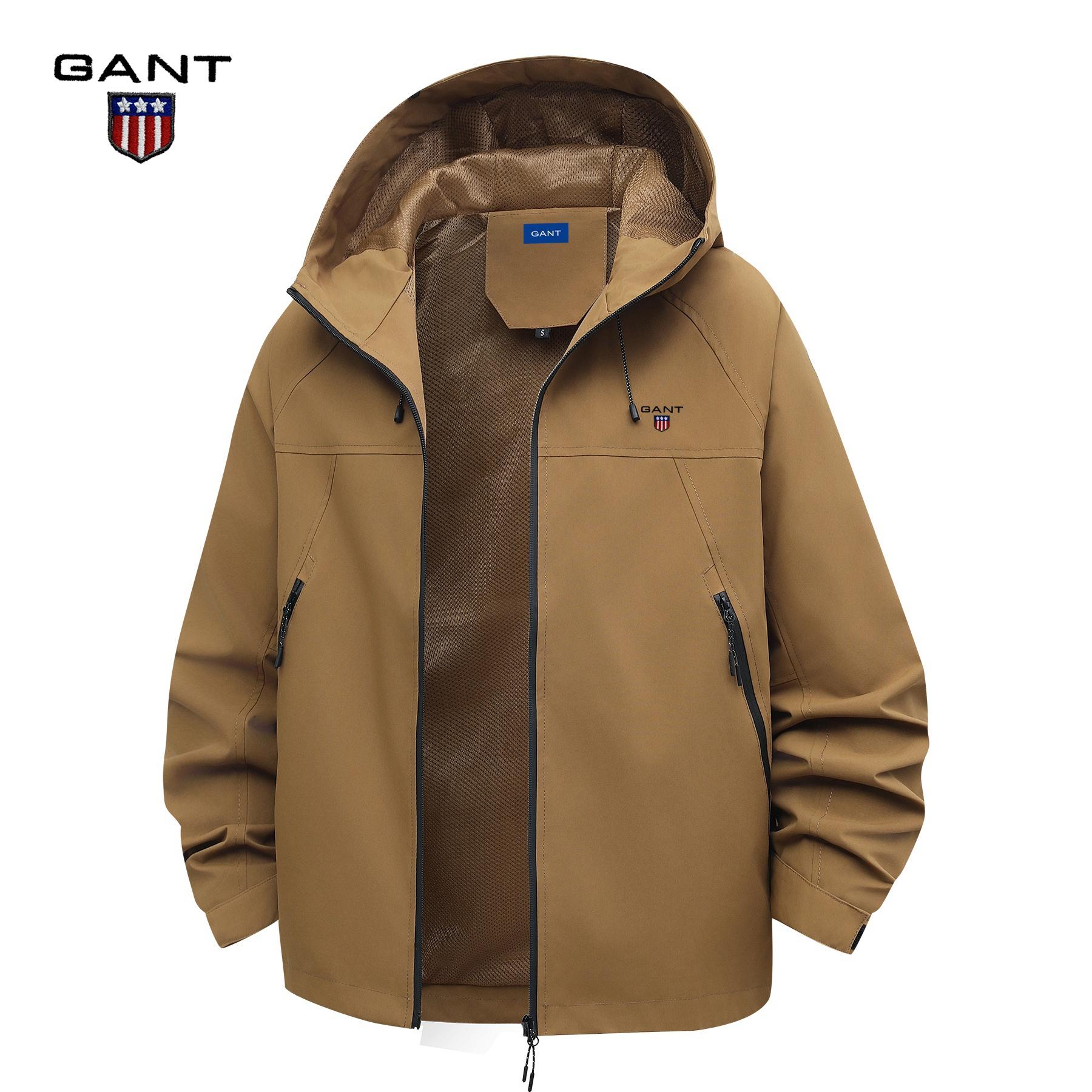 

Gant Men s and Women s 2025 Autumn and Winter Embroidered Travel Jacket, Thin Mountaineering Jacket XL