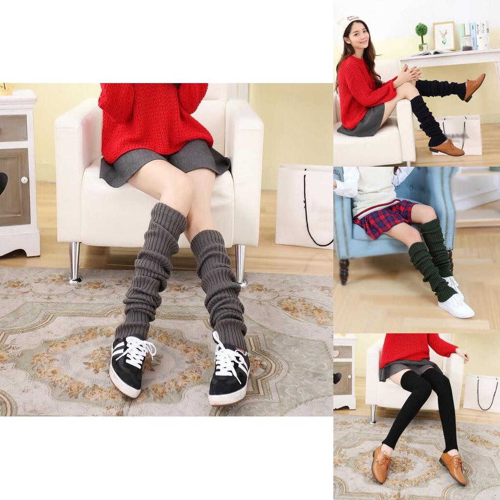 Luxurious Thick Long Snow Knit Leg Warmers Over Knee Women Breathable Acrylic Winter Socks