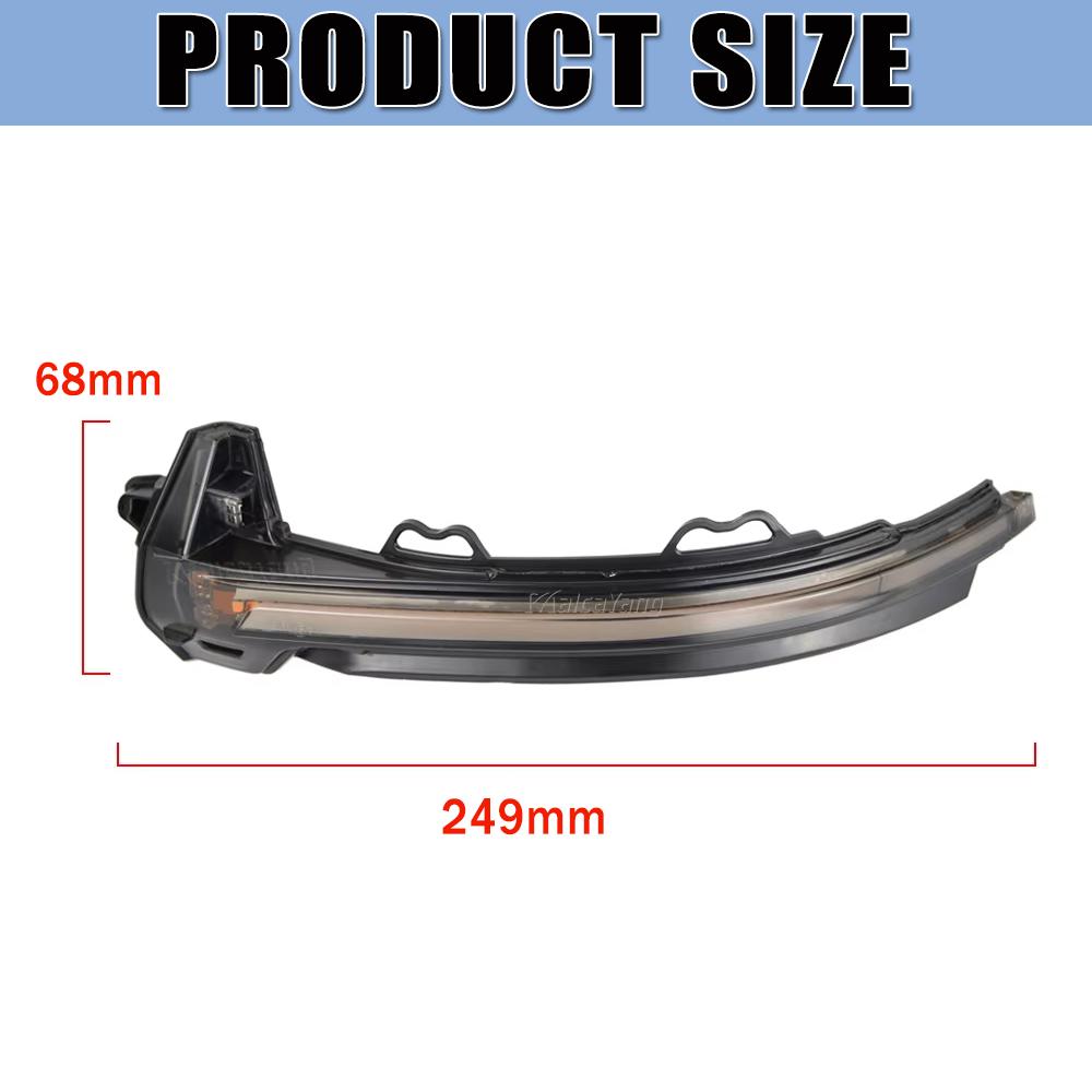 For A4 S4 RS4 B9 2016-2019 A5 S5 RS5 Dynamic Turn Signal LED Light Side Wing Rearview Mirror Indicator Sequential Blinker