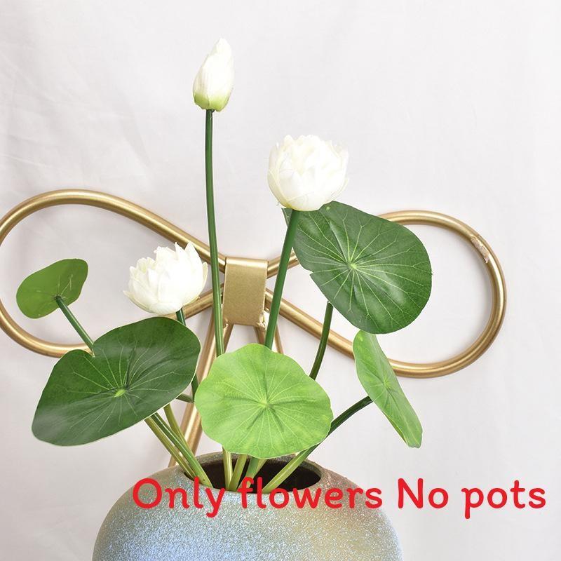Lotus Simulated Leaves Artificial Flowers Ornament For Home Decoration Hotel