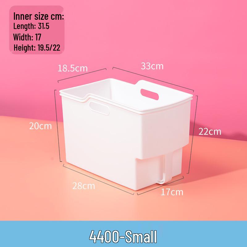 Vysoká nástěnná úložná krabice s rukojetí - Kuchyňský organizér koš pro horní police