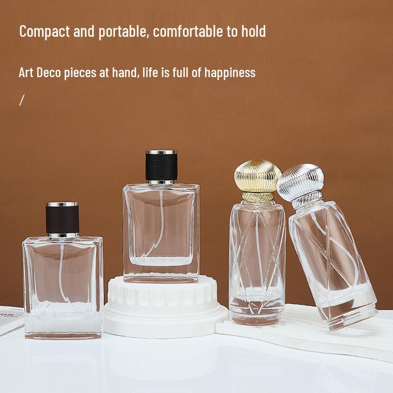 100ml Large Capacity High-End Glass Perfume Spray Bottle