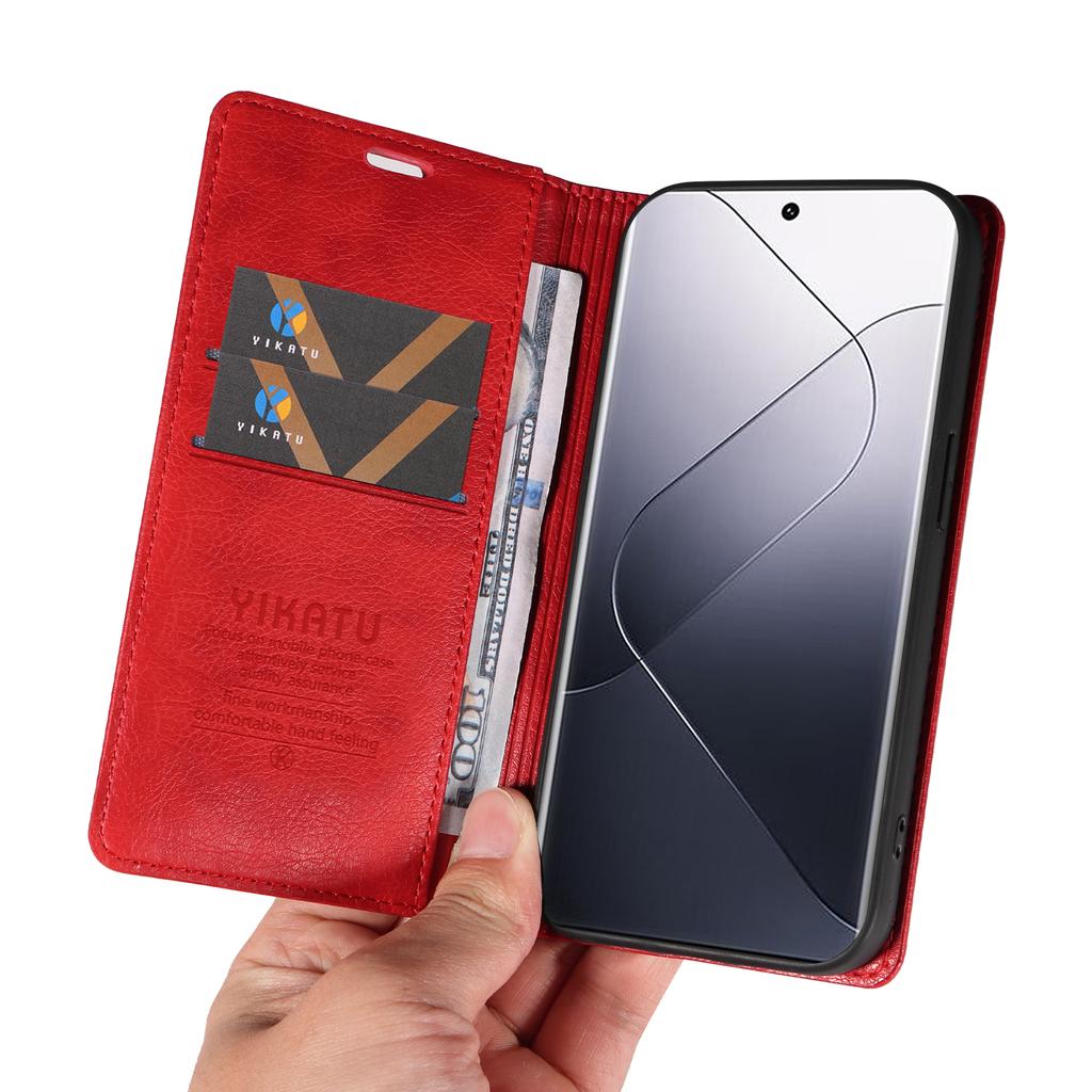 Lichee Pattern PU Leather Card Slots Wallet Phone Case for Xiaomi Redmi 10,9A,9C,Note 13,Poco X6,Redmi Note 12T Pro,13T,13C,C65,Redmi 13...