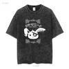 Punk Bunny T Shirt Pastel Goth rabbiT Gothic Jrock Yami Kawaii Visual Kei Scene Emo Long or Short Sleeves Vintage Washed