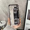 Retro Style Black Cassette Pattern Clear Phone Case For Samsung Galaxy S26 S25 S24 S23 S22 S21 S20 Ultra Plus A72 A71 A73 Cover