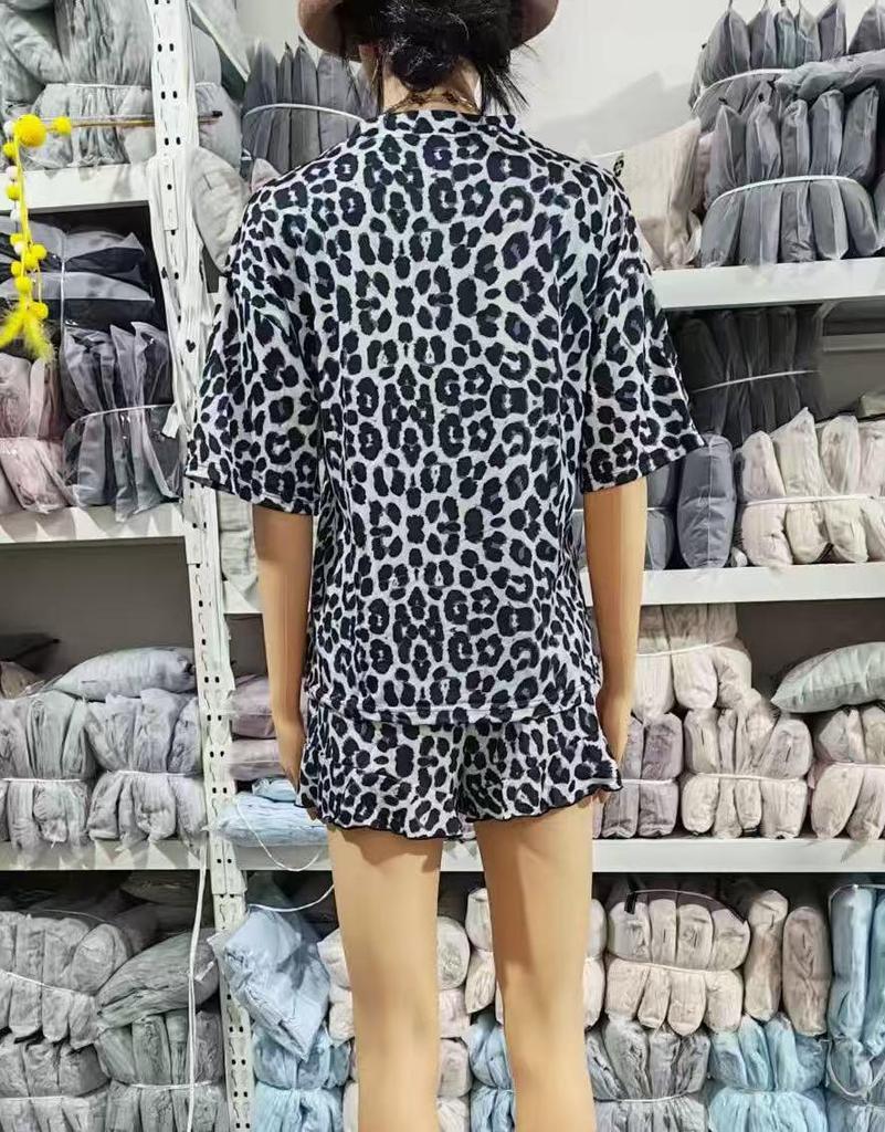 Lässiges Damen-Schlafanzug-Set mit Rüschen-Kurzarm – Bequemes zweiteiliges Set mit Shorts und Oberteil für Zuhause