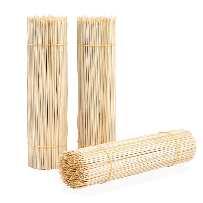 BBQ Bamboo Skewers for Chicken & Spicy Fillet - Sizes 2.0*12/15/18/20/22/25/30/35.