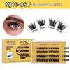 False Eyelashes - Glue-Free DIY Segmented Lashes, Formaldehyde-Free, Voluminous & European Curl, Self-Adhesive Makeup
