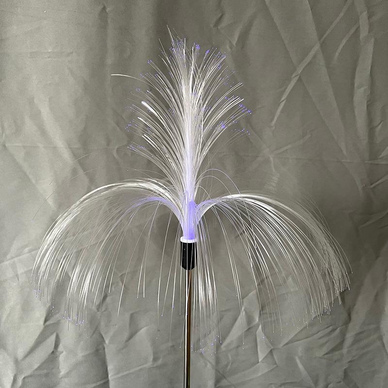 Cross-Border Solar Jellyfish Fiber Optic LED Landscape Light for Outdoor Courtyard