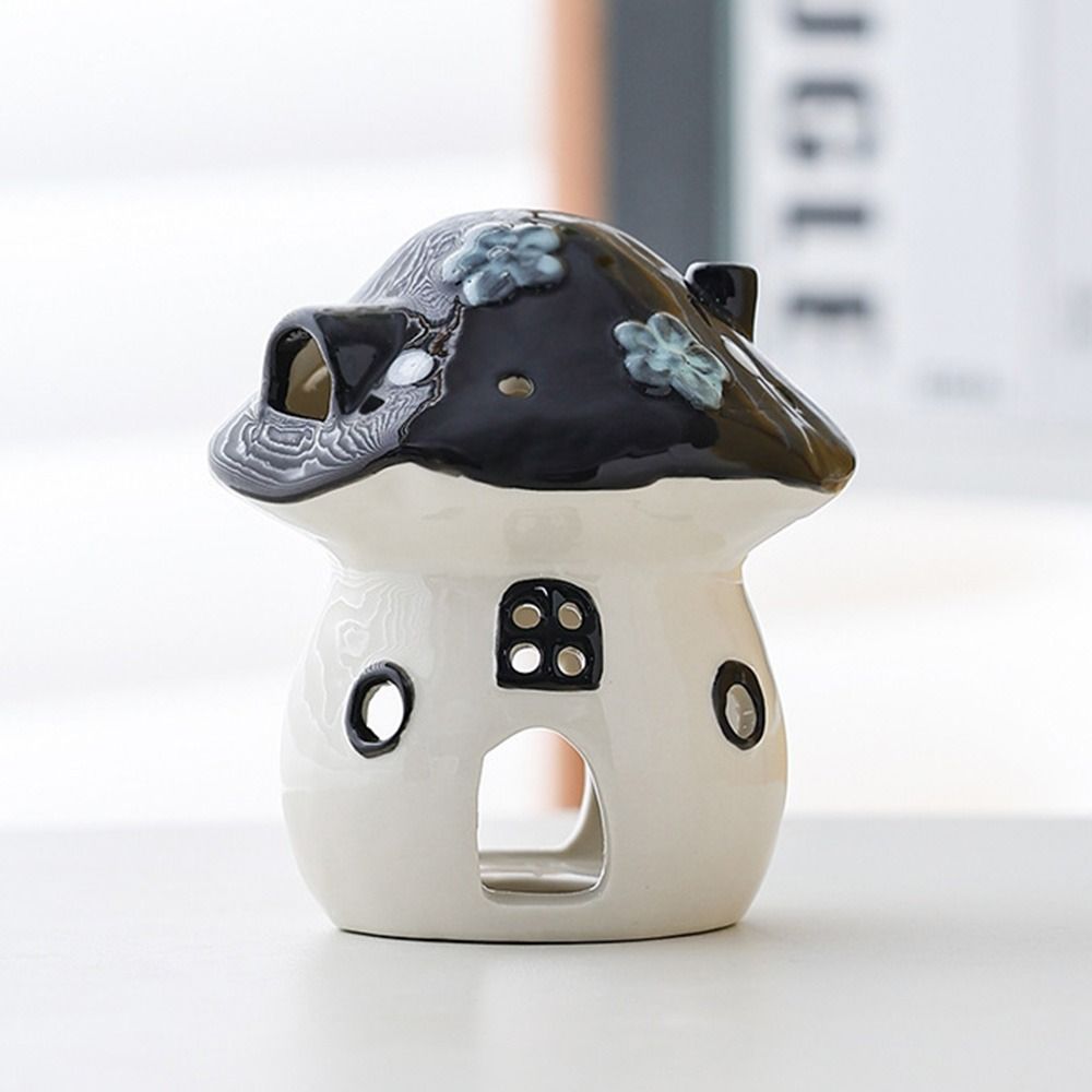 Romantic Mushroom Candle Holder Cartoon Mushroom Incense Burner  Yoga Studio