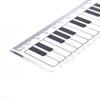 Scale Ruler Plastic Stationery Piano Rule Black White Musical Notes Straight Rulers Measuring Ruler