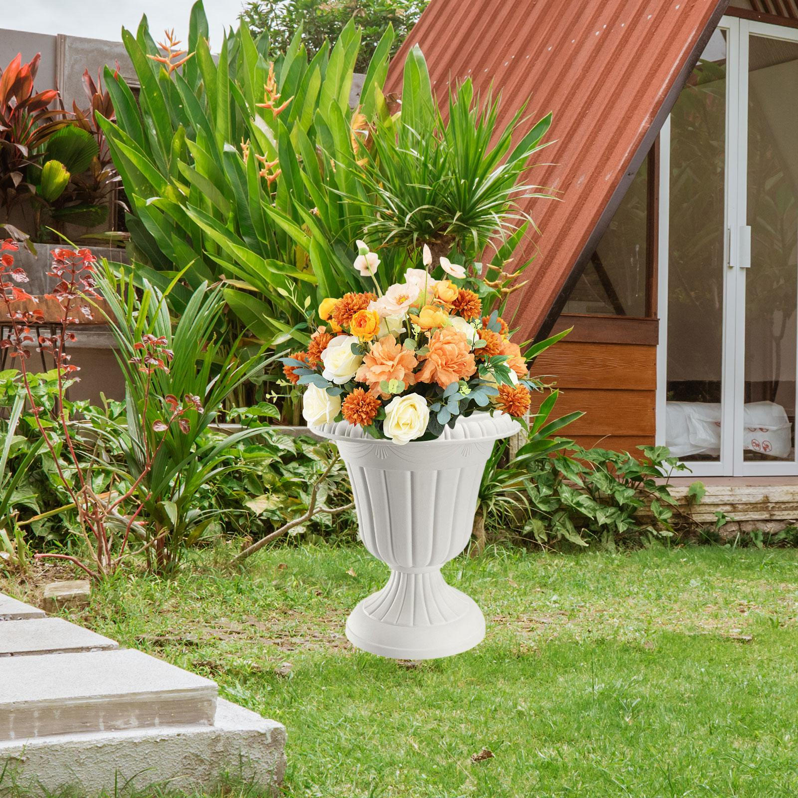 

Classic Vase for Flower And Plant Decoration, Pot Mantelpiece, Entrance Area, Table, білий