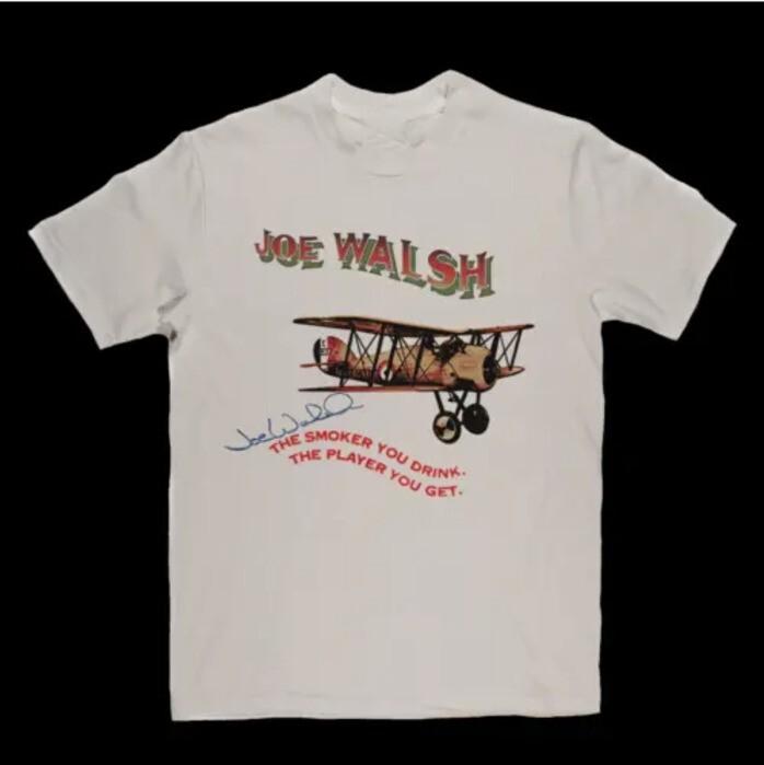 Vintage Joe Walsh The Smoker You Drink Cotton WhiteUnisex Shirt XXL