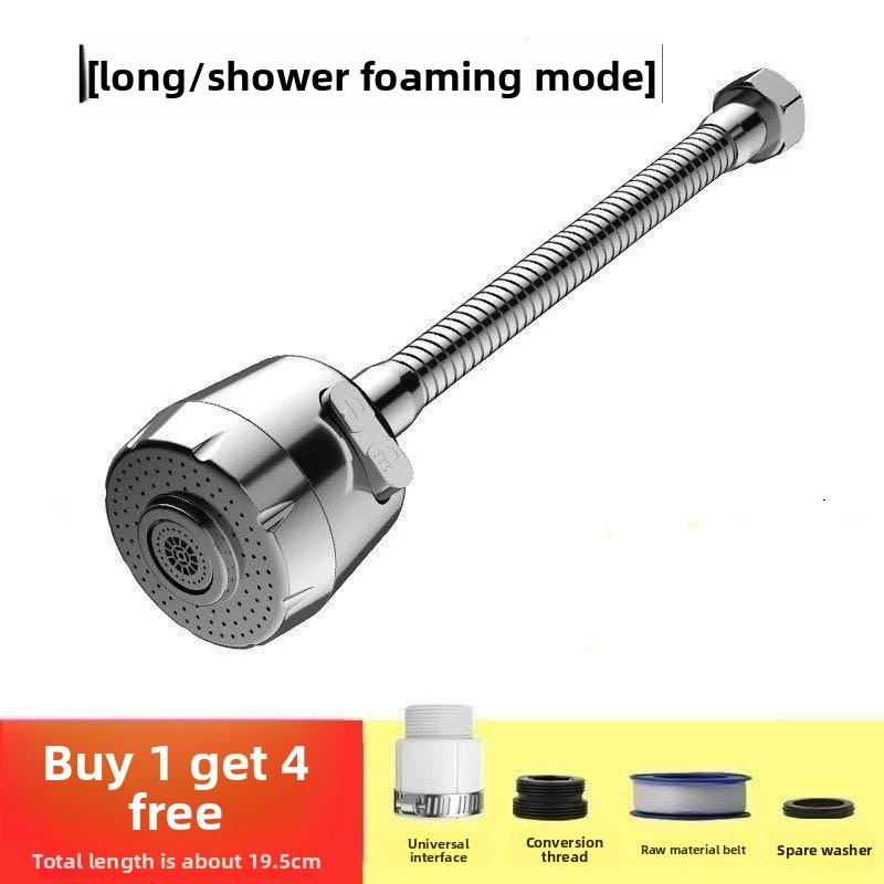 Bateria zlewozmywakowa bryzgoszczelny przegub uniwersalny, uniwersalne przedłużenie, trójpozycyjny kuchenny wzmacniacz, dysza, zewnętrzna głowica prysznicowa