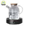 Bamboo Lid Glass Water Pitcher