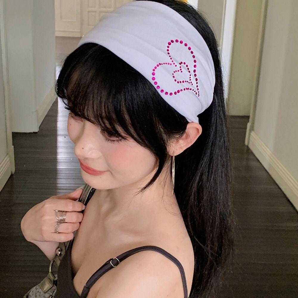 Knit Knitted Headband Yoga Sports Hairband Wide Edge Elastic Hairband  Girls