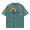 Pure Cotton Unisexs Short Sleeve Smile if Dead Washed T Shirt Casual Tops  Tees Graphic Cool Crew Neck Washed Tees