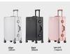 Aluminum-Magnesium Alloy Trolley Case with Universal Wheels, 24" Carry-On for Student Travel & Men's Business, with Combination Lock.