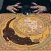 Mond Katze Muster Tarots Tischdecke Wahrsagungen Karten Tischdecke Wandteppich Astrologie Hexerei Decktuch Dekoration