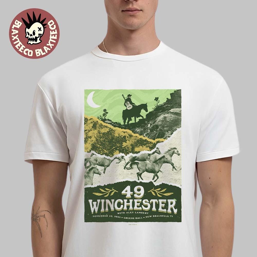 49 Winchester New Braunfels Texas 2025 At Gruene Hall On November 20 2025 Shirt Unisex T-Shirt M
