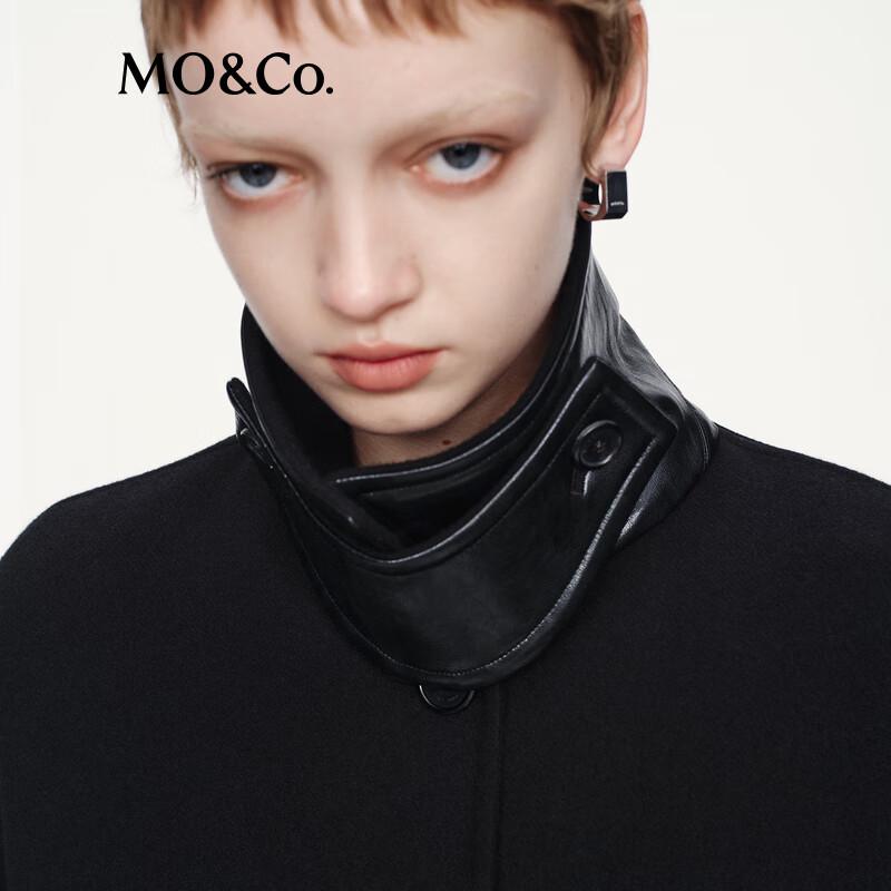 MO&Co. Women's High-Neck 100% Wool Sweater