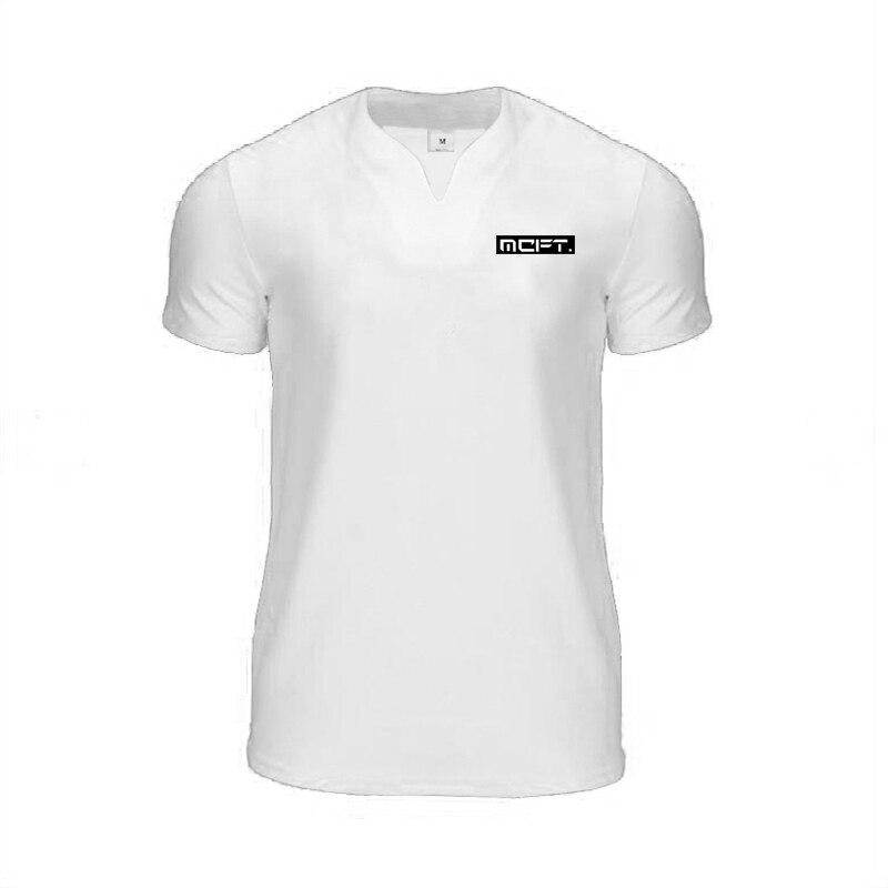 Muscleguys Tricouri grafice, cu decolteu în V, pentru antrenament fitness, respirabile, cu mânecă scurtă