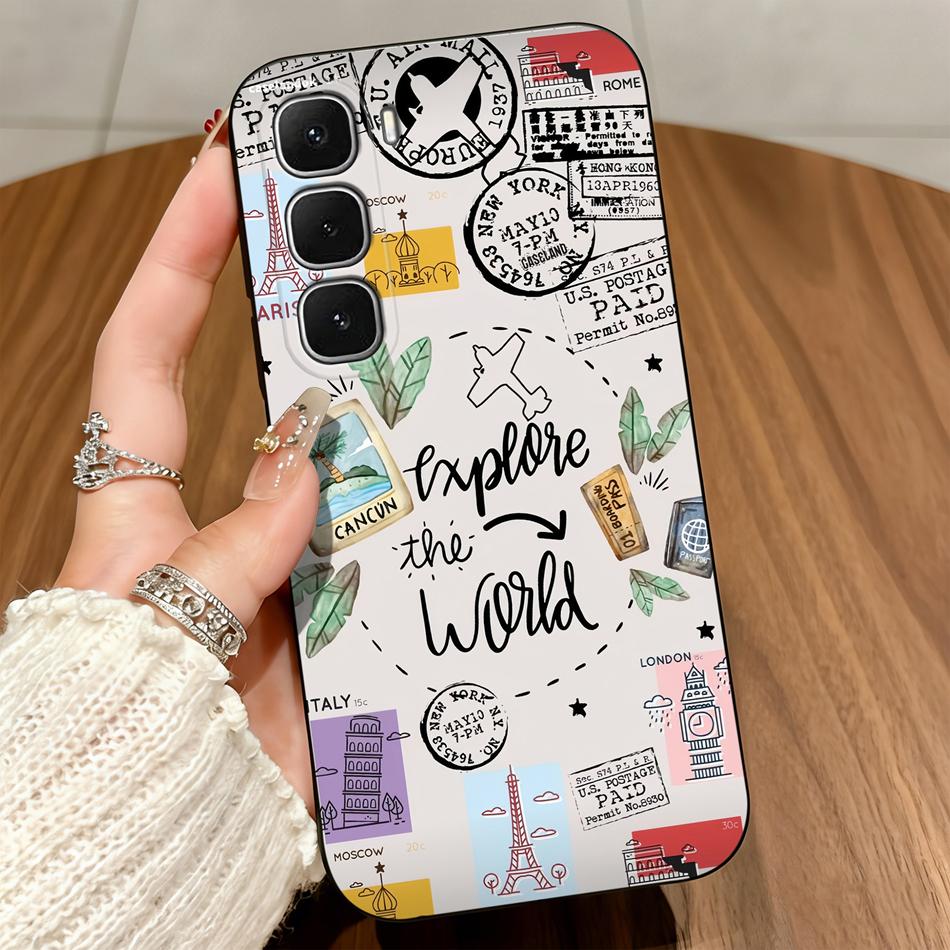 Creative Phone Case For infinix Hot 60 50 Pro Plus 60i 50i 40i 30i 20i 20S Hot 20 30 4G 5G 20Play 30Play Soft Matte Back Covers