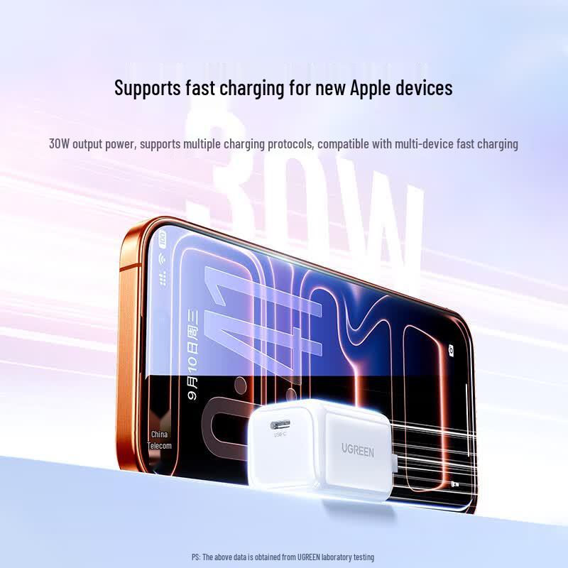 Ugreen 30W GaN USB-C Fast Charger for iPhone & iPad