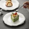 Nordic Stone Pattern Ceramic Dinner Plates