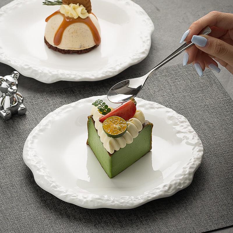 Nordic Stone Pattern Ceramic Dinner Plates