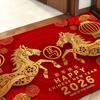 Floor Mat Horse Pattern Anti-Slip Bottom Surface Wear-Resistant Floor Mat Easy To Clean Home Office Cafe