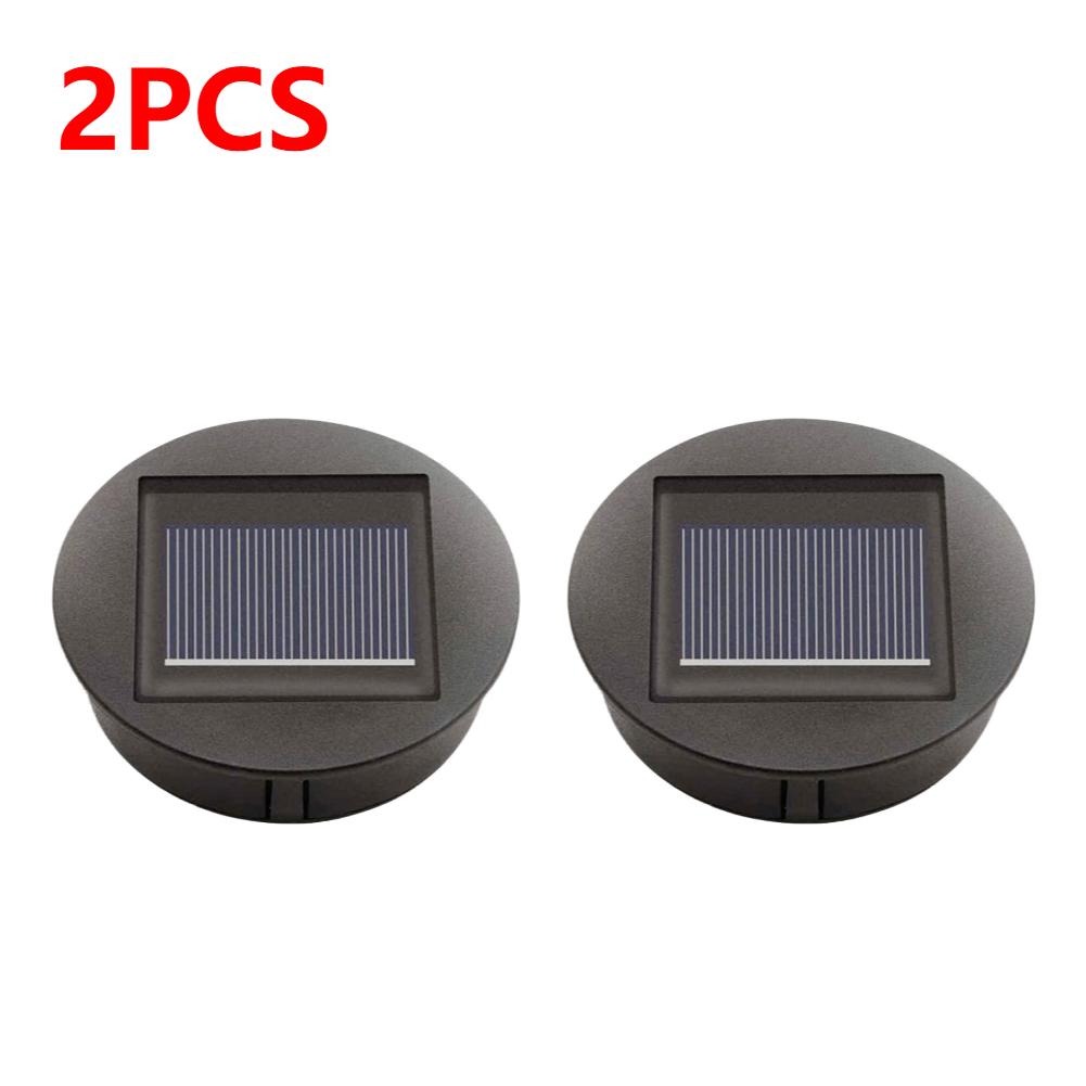 4-1PCS 8CM Solar Lamp Base with LED Bulb LED Night Light Base IP44 Waterproof Courtyard Light Base for Outdoor Camping Picnic