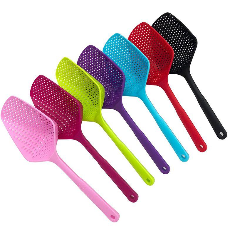 Versatile Cooking Shovel Vegetable Strainer Scoop Nylon Spoon Colander Ideal For All Home Cooks