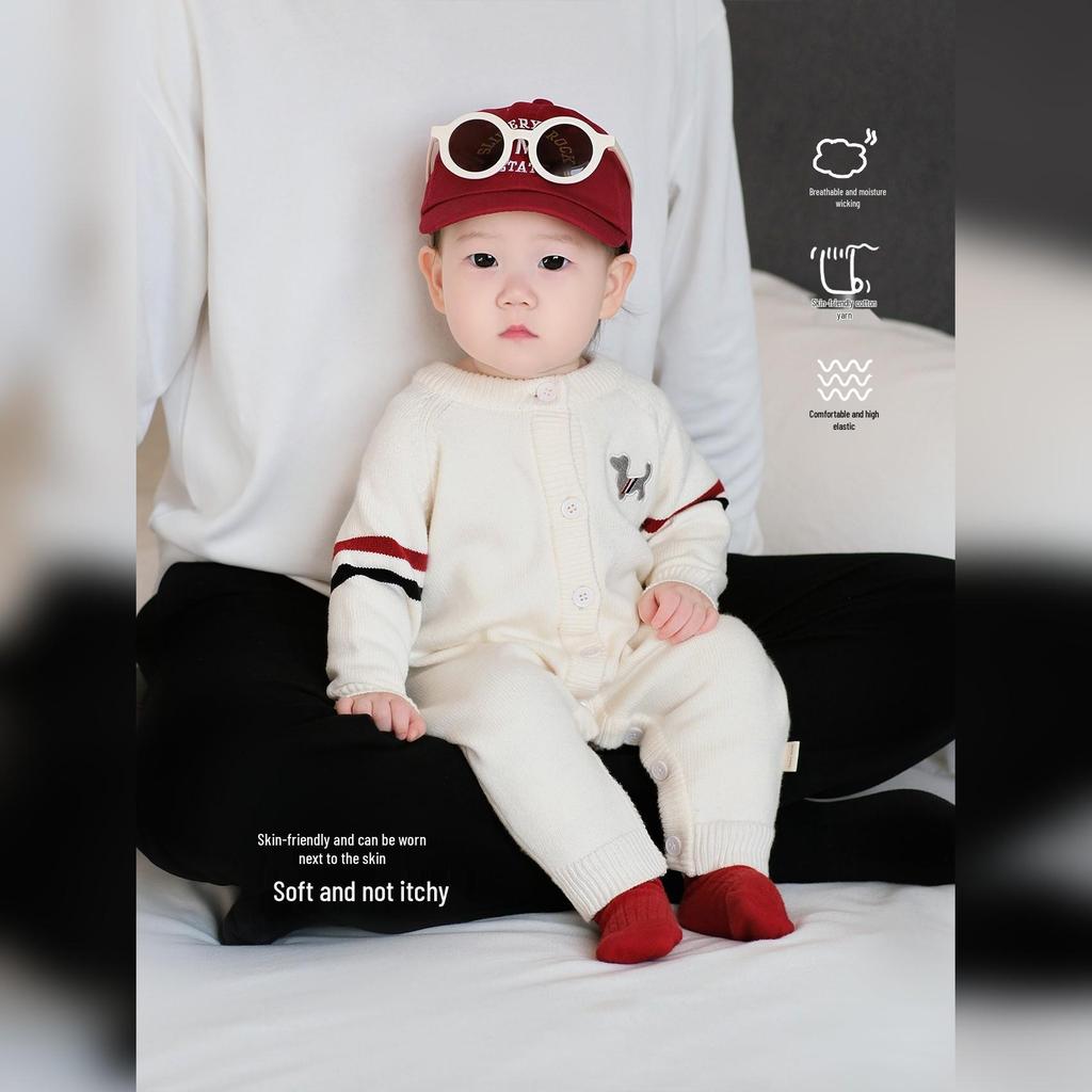 2025 Stylish Baby Autumn Romper: Super Cute Infant & Toddler Jumpsuit Sweater