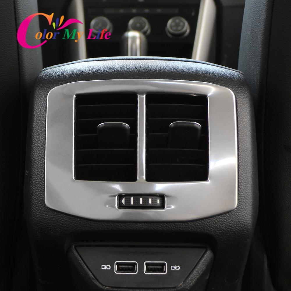 Auto Hinten AC Vent Outlet Panel Abdeckung Trim für Volkswagen VW T-roc Troc 2018 - 2022 Klimaanlage Panel Aufkleber