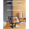 Foldable Carbon Steel Tablets Stand Adjustment Height 360Degree Rotating Base Ventilated Slip proof Optimaled Viewing