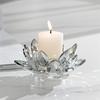 Elegant Polished Candlestick Religious Theme Tabletop Decor Middle Eastern Style Crystal Centerpiece for Party and Photo Lighting