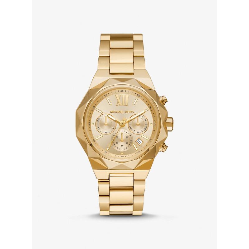 Большие женские часы Michael Kors Raquel с золотистым покрытием MK4690 золотой
