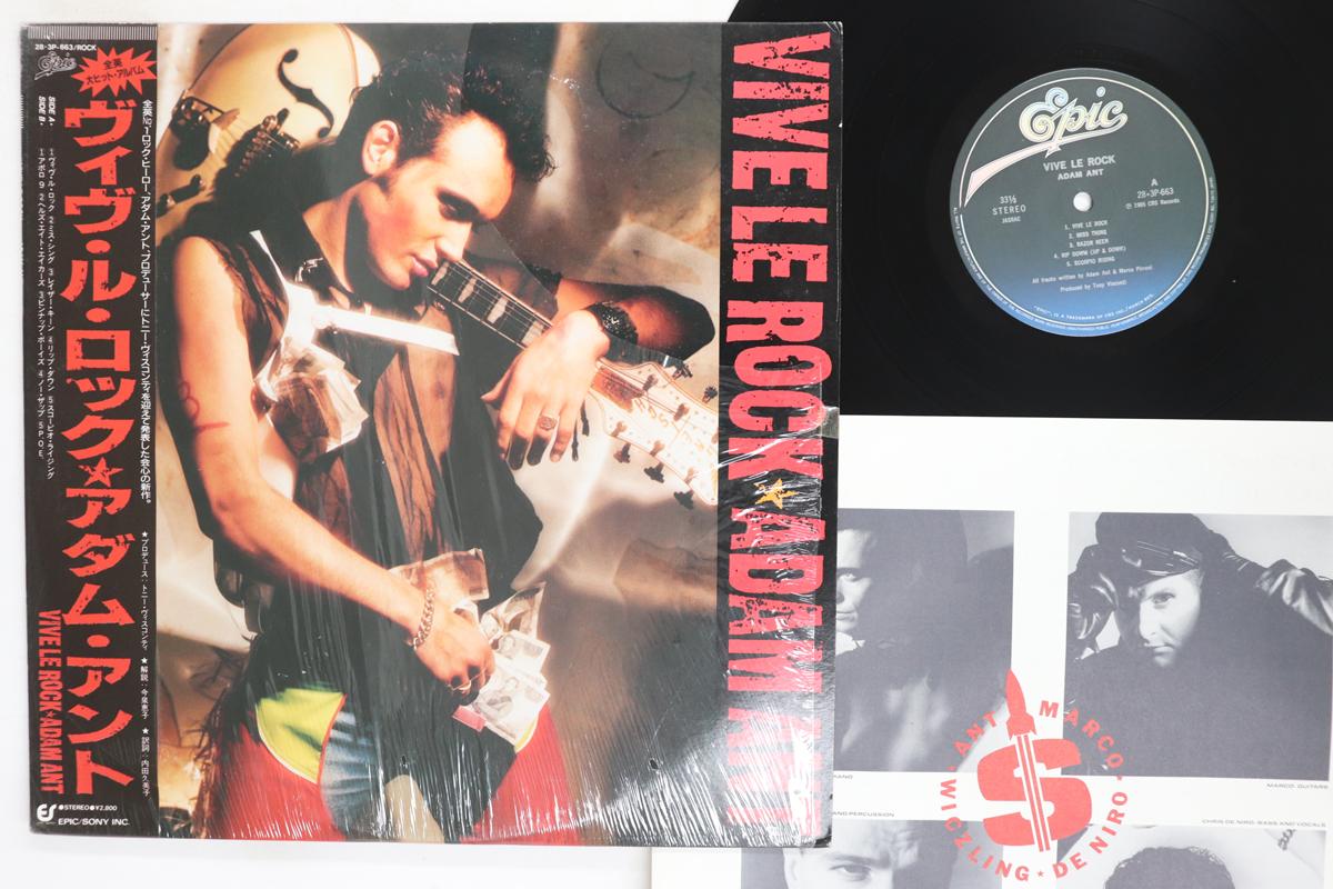 LP Record ADAM ANT  Vive Le Rock 283P663 EPIC 1985 Japan Obi Rock Used