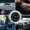 1PC Mini Quartz Clock for Car Glow-in-the-Dark Small Analog Dashboard Watch Stick-On Design Glowing Car Dashboard Clock