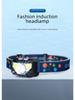 Waterproof USB Rechargeable LED Gesture-Sensing Headlamp with Red Light for Outdoor Night Fishing
