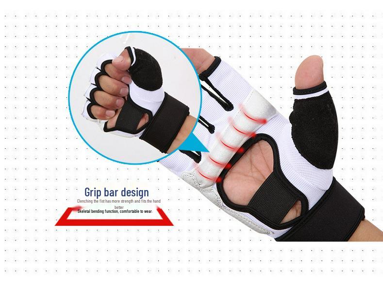 Adult & Child Taekwondo Gloves and Foot Protectors – Half-Finger Boxing & Protective Gear