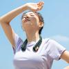 New 5 Gear 4000mah Hanging Neck Fan Wireless USB Rechargeable Summer Ventilador For Outdoor Cooling Wearable Neckband Leafless Sports